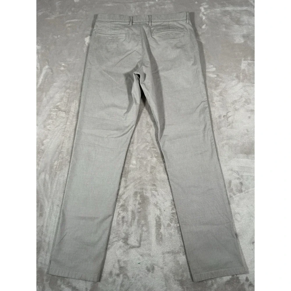 J. Crew Oxford Tech Pants Mens 33x34 Gray 770 Straight Performance Golf Chino